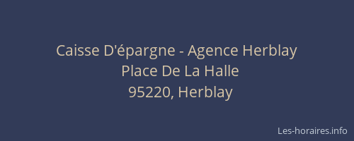 Caisse D'épargne - Agence Herblay