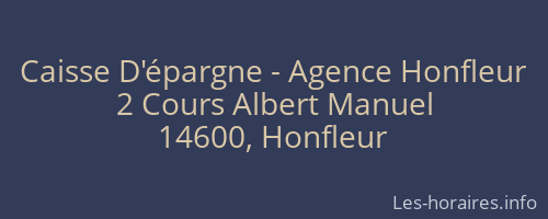 Caisse D'épargne - Agence Honfleur