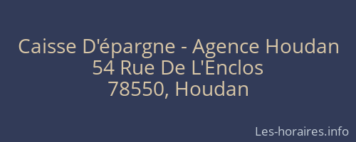 Caisse D'épargne - Agence Houdan