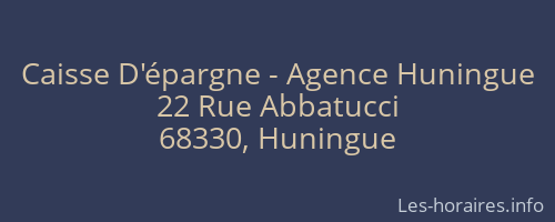 Caisse D'épargne - Agence Huningue