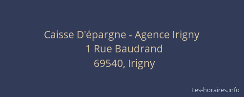 Caisse D'épargne - Agence Irigny