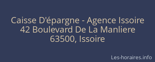 Caisse D'épargne - Agence Issoire