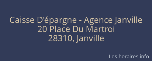 Caisse D'épargne - Agence Janville