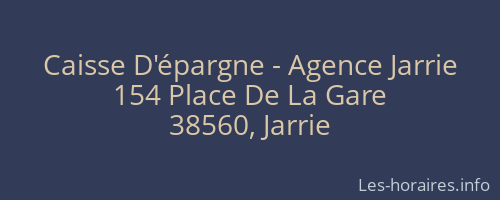 Caisse D'épargne - Agence Jarrie