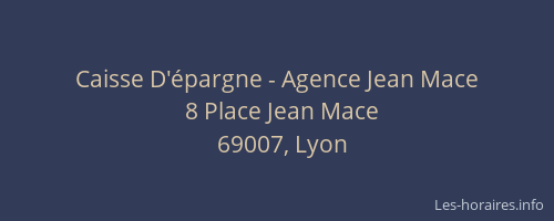 Caisse D'épargne - Agence Jean Mace
