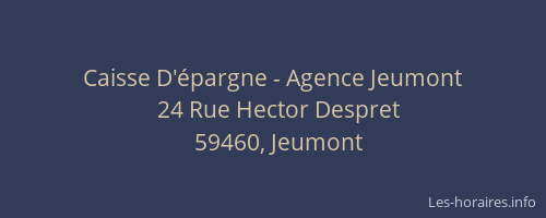 Caisse D'épargne - Agence Jeumont