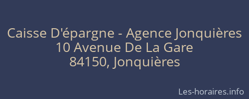 Caisse D'épargne - Agence Jonquières