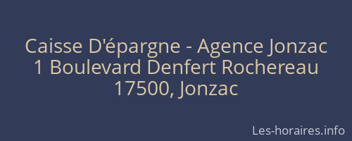 Caisse D'épargne - Agence Jonzac