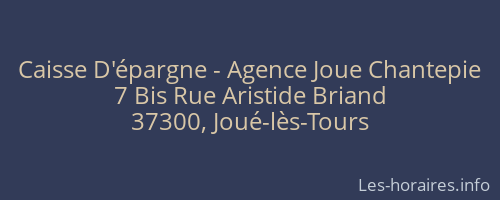Caisse D'épargne - Agence Joue Chantepie
