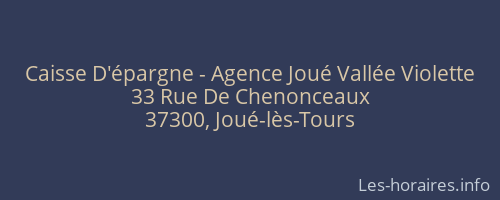 Caisse D'épargne - Agence Joué Vallée Violette
