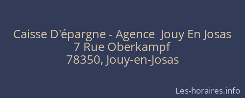 Caisse D'épargne - Agence  Jouy En Josas