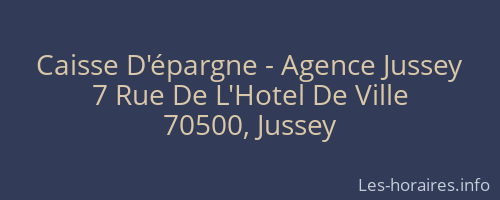 Caisse D'épargne - Agence Jussey