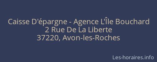 Caisse D'épargne - Agence L'Île Bouchard