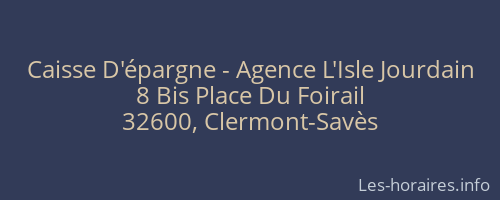 Caisse D'épargne - Agence L'Isle Jourdain