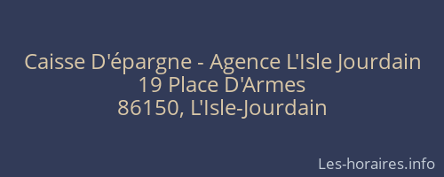 Caisse D'épargne - Agence L'Isle Jourdain