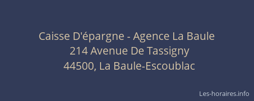 Caisse D'épargne - Agence La Baule