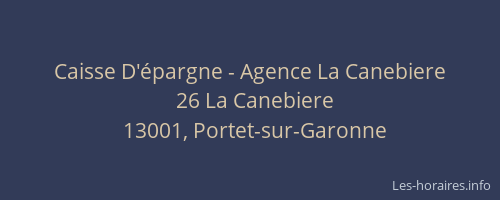 Caisse D'épargne - Agence La Canebiere