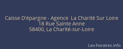 Caisse D'épargne - Agence  La Charité Sur Loire