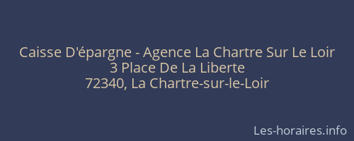 Caisse D'épargne - Agence La Chartre Sur Le Loir
