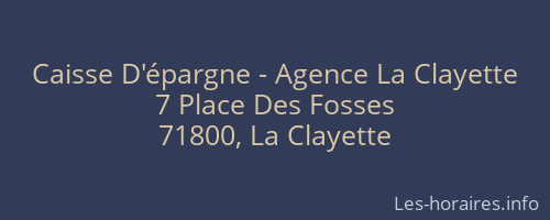 Caisse D'épargne - Agence La Clayette
