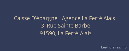 Caisse D'épargne - Agence La Ferté Alais