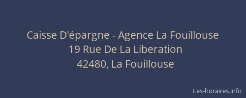 Caisse D'épargne - Agence La Fouillouse