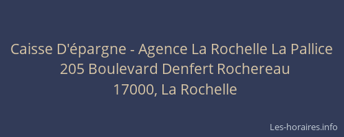 Caisse D'épargne - Agence La Rochelle La Pallice