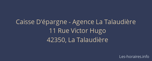Caisse D'épargne - Agence La Talaudière