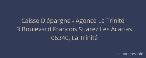 Caisse D'épargne - Agence La Trinité