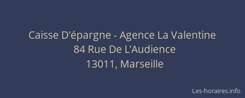 Caisse D'épargne - Agence La Valentine