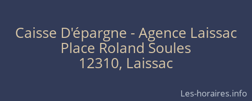 Caisse D'épargne - Agence Laissac