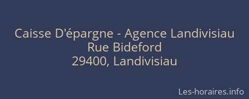 Caisse D'épargne - Agence Landivisiau