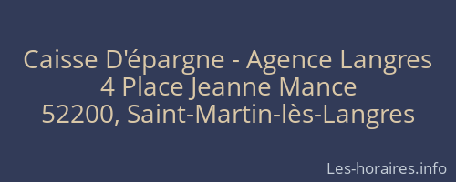 Caisse D'épargne - Agence Langres