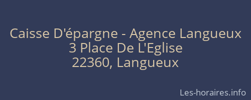 Caisse D'épargne - Agence Langueux