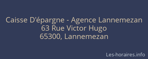Caisse D'épargne - Agence Lannemezan