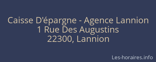 Caisse D'épargne - Agence Lannion