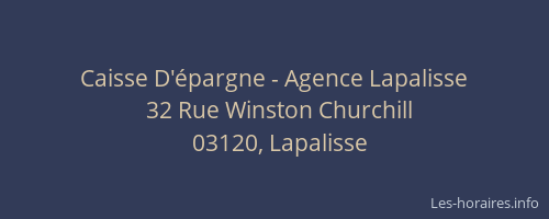 Caisse D'épargne - Agence Lapalisse
