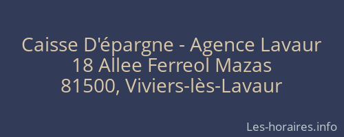 Caisse D'épargne - Agence Lavaur