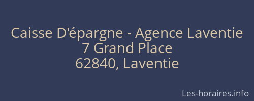 Caisse D'épargne - Agence Laventie