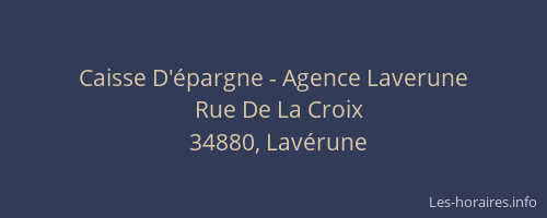 Caisse D'épargne - Agence Laverune
