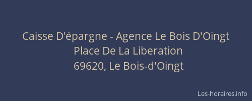 Caisse D'épargne - Agence Le Bois D'Oingt