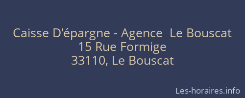 Caisse D'épargne - Agence  Le Bouscat