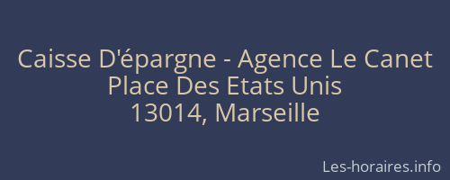 Caisse D'épargne - Agence Le Canet
