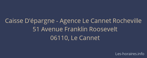 Caisse D'épargne - Agence Le Cannet Rocheville