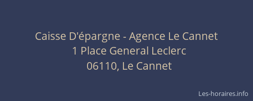 Caisse D'épargne - Agence Le Cannet