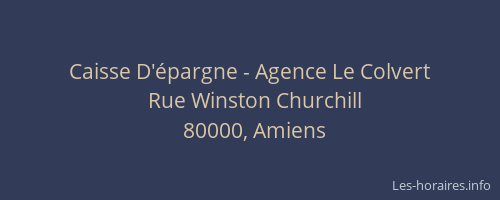 Caisse D'épargne - Agence Le Colvert