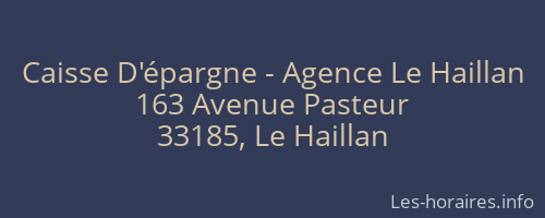 Caisse D'épargne - Agence Le Haillan