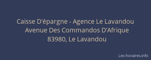 Caisse D'épargne - Agence Le Lavandou