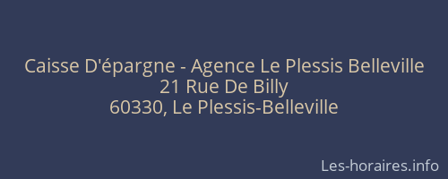 Caisse D'épargne - Agence Le Plessis Belleville
