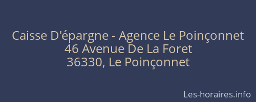 Caisse D'épargne - Agence Le Poinçonnet